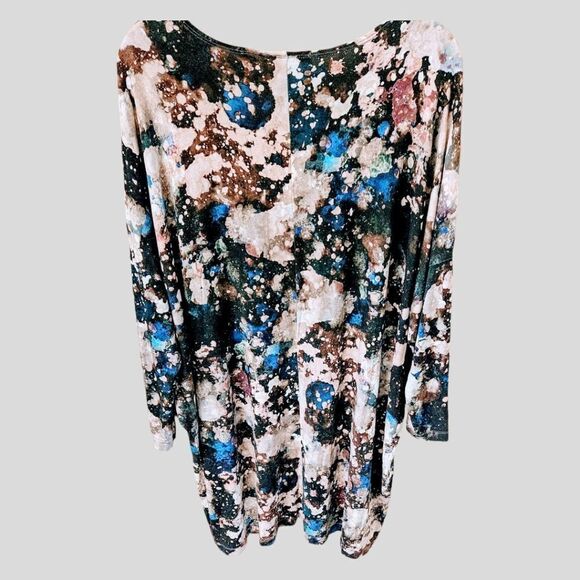 BRYN WALKER AVILA Print Dress In Galassia Wine Color - Picture 2 of 12